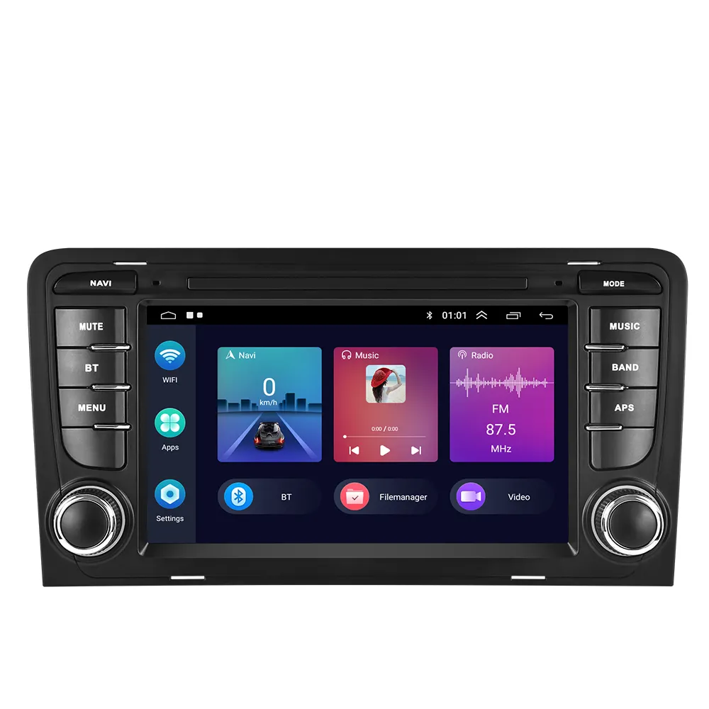 7 "1 + 16/2 + 32G için Audi A3/S3/RS3 Android 12 CarPlay Android Auto Car radyo Video Autoradio GPS WIFI BT FM RDS Hi-Fi USB