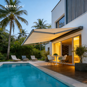 <span class=keywords><strong>Toldo</strong></span> de Patio Manual Telescópico Plegable, <span class=keywords><strong>Toldo</strong></span> <span class=keywords><strong>Motorizado</strong></span> de 6M/3.5M con Motor de Casete Eléctrico, <span class=keywords><strong>Toldo</strong></span> Retráctil para Exteriores - Product Image 1
