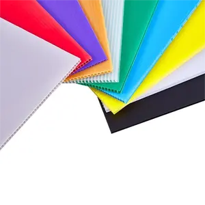 Estruso di colore completo pp grezzo lmpraboard akylux danpla doppia parete corfluted correx coroplast cava valigia fodera ondulato foglio