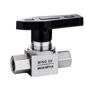 Válvula de Bola Hidráulica de Acero Inoxidable de Alta Calidad de 1/8\", 1/4\", 3/8\", 1/2\", 3/4\", Válvula de Bola de 1/4 de Pulgada, Válvula de Bola de Alta Presión de 6000 psi - Product Image 3