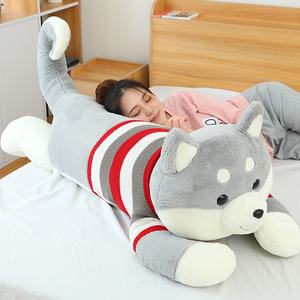 Misura su misura morbido Kawaii enormi giocattoli di peluche Husky cane su misura per bambini peluche bambola cuscino per bambini animali di pezza 2 metri - Product Image 3