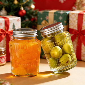 Pot en verre transparent vide personnalisé avec logo, 150 ml, 250 ml, 380 ml, 500 ml, avec couvercle hermétique pour cornichons, miel, confiture, conserves <span class=keywords><strong>de</strong></span> piments - Product Image 5