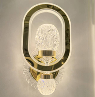 Lampe murale de chevet d'hôtel, éclairage mural LED en acrylique pour intérieur, avec garantie de 2 ans, blanc chaud et blanc par commande à interrupteur (M002-1W)