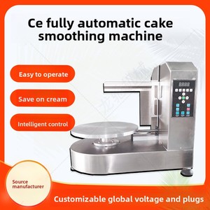 Machine à glaçage de gâteaux d'<span class=keywords><strong>anniversaire</strong></span>, machine à enrober de miettes, applicateur de fondant, <span class=keywords><strong>robot</strong></span> de pâtisserie compact, entièrement automatique, de qualité commerciale - Product Image 2