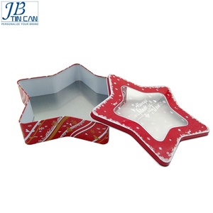 Kích Thước Lớn Hình Dạng Ngôi Sao Giáng Sinh Holiday Cookie Tins - Product Image 4