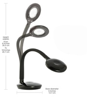 Lampe de bureau LED réglable moderne et simple de style nordique, lampe de table USB pour l'étude, éclairage de table