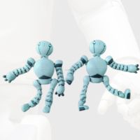 Model Robot Mainan Meja IBOSS PLA+ Filament Cetak 3D Ukuran Dapat Disesuaikan Hadiah Natal Cetak 3D