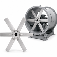 Untertage-Bergbau-Belüftungsventilator-Laufrad P3-AL, verstellbarer Winkel, Aluminiumlegierung, Axialimpeller, hochfester Ersatz