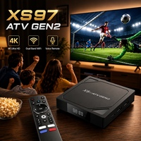 Decodificador Personalizable XS97 ATV GEN2 Allwinner H618, Streaming 4k, Android 12, Ott Tvbox, 2GB 16GB, Smart IP Tv Box con Control Remoto BT