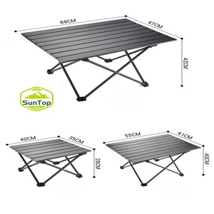 Mesas de Camping plegables de Metal portátiles, sillas cómodas, fácil instalación, rollo de huevo, muebles de puesto al aire libre, equipo de viaje para - Product Image 5