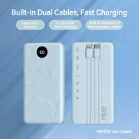 Batterie externe portable grande capacité 20000 mAh à succès avec sortie 22,5 W, compatible impression de logos personnalisés en soie