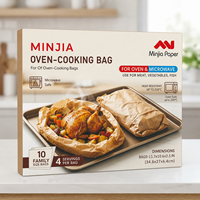 Sacs de cuisson en papier sulfurisé sans PFAS, antiadhésifs et résistants à la graisse pour poulet rôti, boîte d'emballage alimentaire personnalisée
