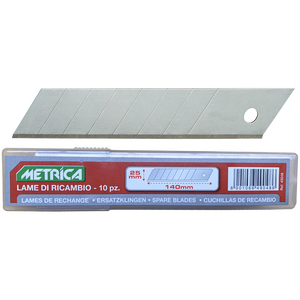 Cuchillas de repuesto para cortador profesional Métricas 18x42,5x0,45mm Paquete de 10 cuchillas industriales - Product Image 1