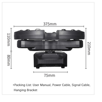 Lumière de scène 120W RGBW, effet stroboscopique LED triangulaire pour DJ, discothèque, pub, karaoké