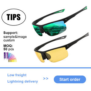 แว่นตากีฬาแบบครึ่งกรอบ UV400 สำหรับขี่จักรยาน ขับรถกลางแจ้ง มองเห็นได้ในเวลากลางคืน สไตล์พังก์ น้ำหนักเบา สวมใส่สบาย เหมาะสำหรับผู้ใหญ่ทุกเพศ - Product Image 3