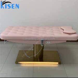 Table de massage Kisen Spa, fauteuil de traitement clinique, chaise de soin du visage, lit électrique incurvé pour institut de beauté - Product Image 4