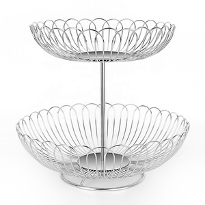 <span class=keywords><strong>2019</strong></span> nuevo estilo de nivel 2 de acero inoxidable cesta de alambre para frutas y verduras - Product Image 1