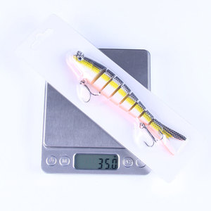 TG Promotion 137mm 27g Leurre Artificiel Multi-Articulé 8 Segments pour Pêche au Bar, Leurre Dur <span class=keywords><strong>Brochet</strong></span> avec 4 #   Hameçons triples - Product Image 4
