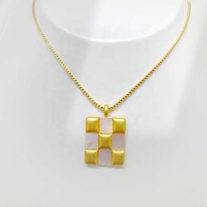 Collier personnalisé de luxe en argent sterling 925, prix d'usine, style hip hop western, pendentif géométrique unique, création de designer. - Product Image 3