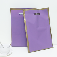 Service de fabrication sur mesure pour l'emballage et la couverture de vêtements, sacs en plastique à cadre en or givré