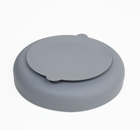 Bol d'alimentation pour chien et chat en silicone de qualité supérieure personnalisé écologique élégant trois couleurs portable étanche pour animal de compagnie pour une alimentation saine et lente