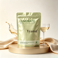 Poudre d'énergie naturelle Menthe verte claire Sachet refermable avec fermeture éclair Bien-être quotidien OEM Vente en gros Marque privée