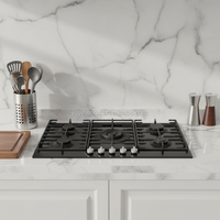 Table de cuisson encastrable à cinq brûleurs en verre trempé, gaz et électrique, pour usage domestique, classe A d'efficacité énergétique, vente chaude