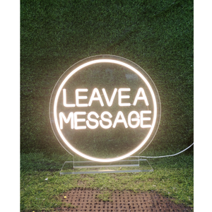 Enseigne lumineuse LED décorative en français Laisser un message pour la décoration de mariage <span class=keywords><strong>Livre</strong></span> d'or audio - Product Image 6