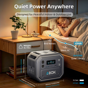 ABOK <b>Solar</b> Generator Portable Power Station LiFePO4 Fast <b>Charging</b> 2500W 2800W 2160Wh Dual MPPT for Home RV Outdoor Wholesale - Product Image 5