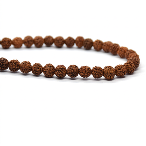 Riddhi Siddhi Natural Rudraksha Jap <b>Mala</b> <b>Beads</b> 7mm/8mm Round Tassel - Product Image 5