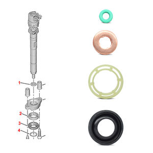 Kit de joints d'étanchéité pour injecteur de carburant pour MINI R56 VOLVO S80 CITROEN <span class=keywords><strong>207</strong></span> 307 FORD C-MAX <span class=keywords><strong>PEUGEOT</strong></span> C3 1.6 <span class=keywords><strong>DIESEL</strong></span> - Product Image 5