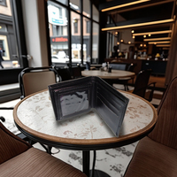 Pour Boshiho personnalisé court RFID portefeuille tours de magie flamme scène rue Illusions Gimmick accessoires fermeture ouverte feu magicien carte
