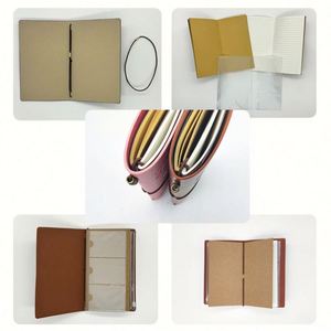 Custom Embossed Logo Souvenir <b>Notebook</b> Gifts Retro <b>Diary</b> Faux Leather Notepad Traveler's <b>Notebook</b> - Product Image 4