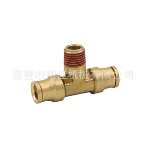 Xiangjia Machinery Brass Fittings 3/8 Inch DOT Push In Union For Pneumatics And Truck Industry - Product Image 5