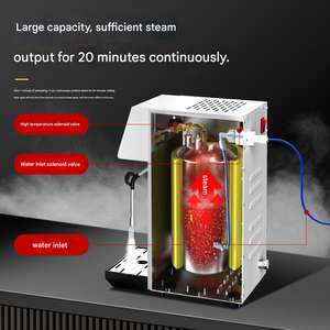 Distributeur d'eau chaude automatique commercial et machine à café avec buse vapeur pour les applications en café et restaurant - Product Image 2