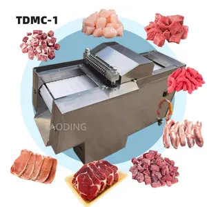 Máquina cortadora de cubos de carne comercial multifuncional, máquina cortadora automática de carne de cabra, máquina cortadora de pollo congelado en cubos de carne
