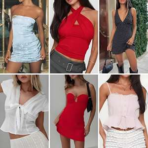 Ropa de Mujer al por Mayor: Lote Mixto de Moda Casual, Vestidos, Tops, Trajes de Baño, Faldas Cortas - Ropa Popular para Mujer con Envío Aleatorio - Product Image 1