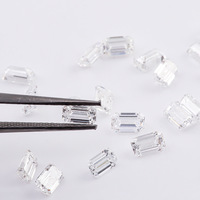 DEF couleur blanc VS1 diamant cultivé en laboratoire de haute qualité Baguette taille émeraude HPHT diamant synthétique laboratoire diamant en vrac