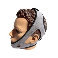 Vente chaude de haute qualité arrêter de ronfler mentonnière respirante Anti ronflement mâchoire ceinture soutien du sommeil orthèse de cou réglable pour le ronflement