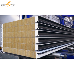 工場V溝加工表面、印象的な3D外観、堅牢なVWロックウール、グラスウール、PU壁サンドイッチパネル（壁用） - Product Image 3