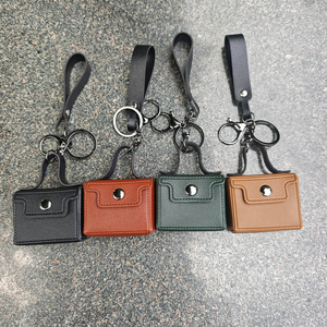 QY <b>Cute</b> PU Leather Coin <b>Purse</b> Keychain Mini Irregular Shape Bag Charm Carabiner Accessories for Women - Product Image 6