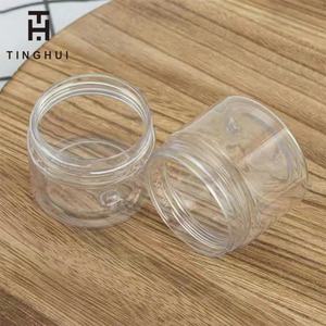Pot en plastique transparent pour cosmétiques, écologique, à large ouverture, 50g, 100g, 120g, 150g, 200g, 250g, 500g, 4oz, 8oz, 16oz, qualité alimentaire - Product Image 6