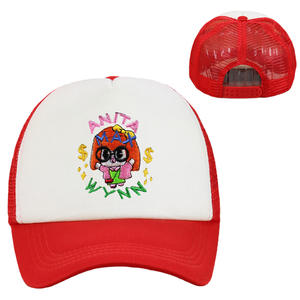 <span class=keywords><strong>ANITA</strong></span> MAX WYNN Gorra de béisbol de 5 paneles 100% Poliéster Terciopelo Sombrero de conductor de camión con bordado de dibujos animados de Drake Disponible en red - Product Image 5