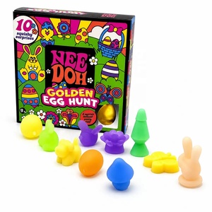 Needoh Golden <b>Egg</b> Treasure Hunt Stress Relief Plastic Squishy <b>Toy</b> Unisex 14 Years Easter Decoration Tabletop Party Ornament - Product Image 5