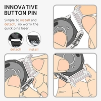 Adaptateur de bracelet de montre QuickFit 22 à 22 mm pour Garmin Fenix 6/6 Pro/7/7Pro/8/8Pro 47 mm