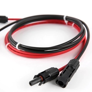 Câble d'extension solaire 4mm² 6mm² 10mm² Connecteur MC4 Câble PV 1000V 1500V CC Certifié TUV Cuivre étamé Gaine XLPE/XLPO OEM - Product Image 2