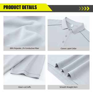 <span class=keywords><strong>Polo</strong></span> Personalizzata con Logo, <span class=keywords><strong>98</strong></span>% Poliestere, Asciugatura Rapida, Traspirante, Antistatica, per Uniformi e Tempo Libero - Product Image 3