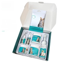 Kit de Soins Corporels pour Animaux de Compagnie en Gros : Lingettes de Nettoyage Sûres et Naturelles pour Dents, Oreilles et Yeux de Chiens et Chats – Ensemble de Produits de Toilettage pour Animaux