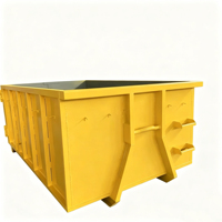 Conteneur à benne basculante robuste Q235 pour les déchets de construction