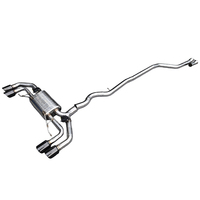 Système d'échappement en acier inoxydable 304 pour BMW 330i B48 G20 2.0T Valvetronic, échappement à soupapes, silencieux arrière